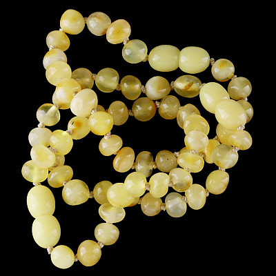 Amber beads bracelet for kids butter color limited collection