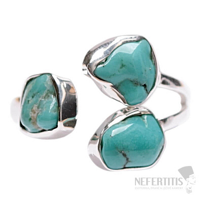 Turquoise blue ring silver Ag 925 LOT3