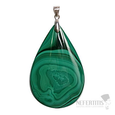 Malachite pendant silver Ag 925 no. 3
