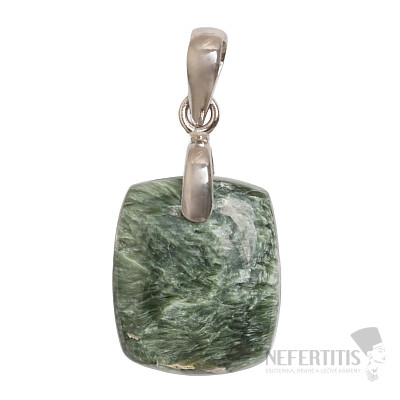 Seraphinite rhodium-plated pendant silver Ag 925 no. 3