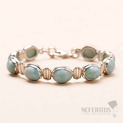 Larimar náramek stříbro Ag 925 LOT3