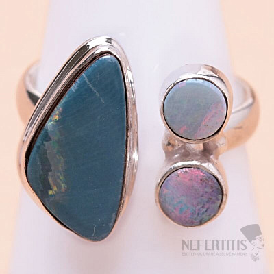 Opal Australischer Ring Design Silber Ag 925 LOT3