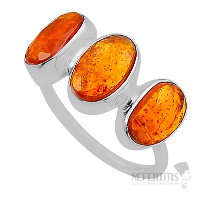 Kyanit Orange Ring Silber Ag 925 52813
