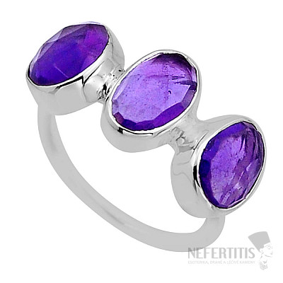Amethystschliffring Silber Ag 925 52811