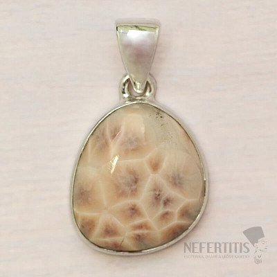 Natrolite pendant silver Ag 925 P30