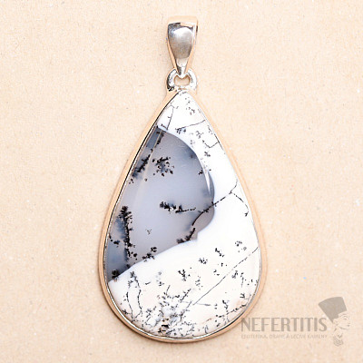 Opal dendritischer Anhänger Silber Ag 925 P3002