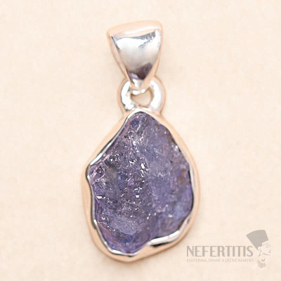 Tansanit Rohanhänger Silber Ag 925 LOT302