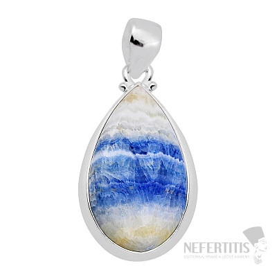 Scheelitblauer Anhänger Silber Ag 925 30368