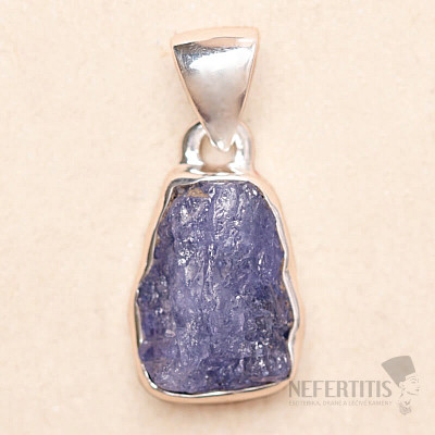 Tansanit Rohanhänger Silber Ag 925 LOT304