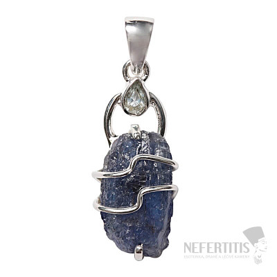 Designer pendant tanzanite silver Ag 925 P306