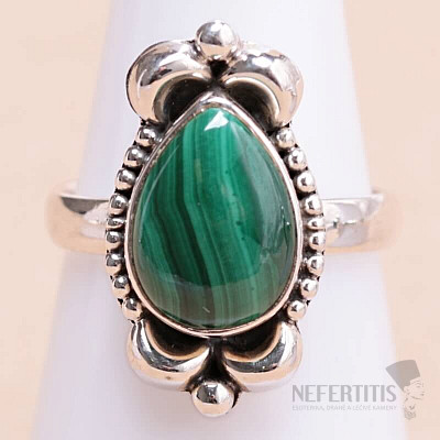 Malachit-Ring Silber Ag 925 30672