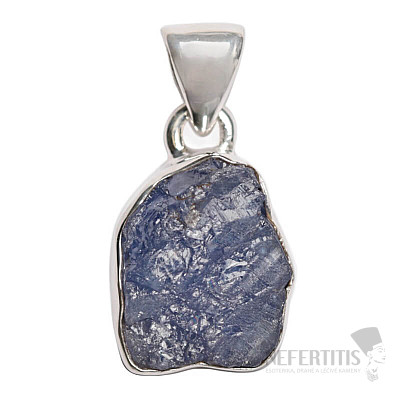 Tanzanite raw pendant silver Ag 925 LOT311