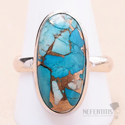 Turquoise blue ring silver Ag 925 31441