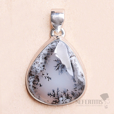 Opal dendritischer Anhänger Silber Ag 925 P3147