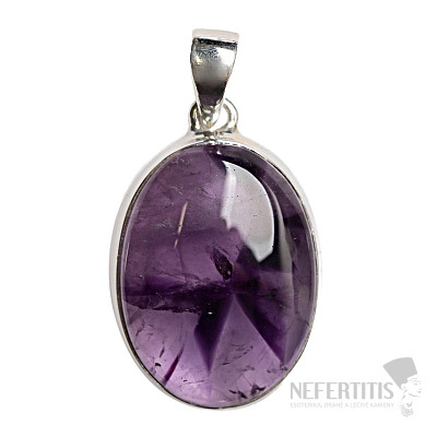 Ametyst star prívesok striebro Ag 925 P316