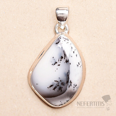 Opal dendritischer Anhänger Silber Ag 925 P3163