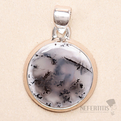 Opal dendritic pendant silver Ag 925 P3181