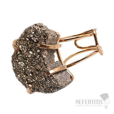 Be Beautiful Pyrite druse ring 32