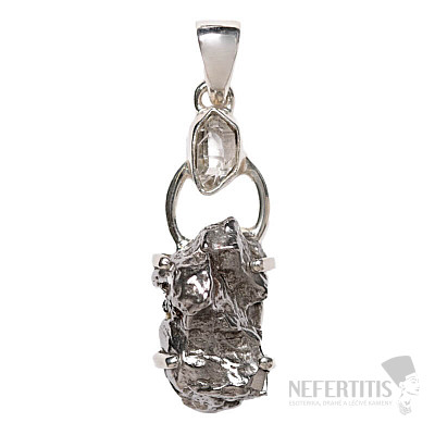 Designer pendant meteorite Campo del Cielo silver Ag 925 P325