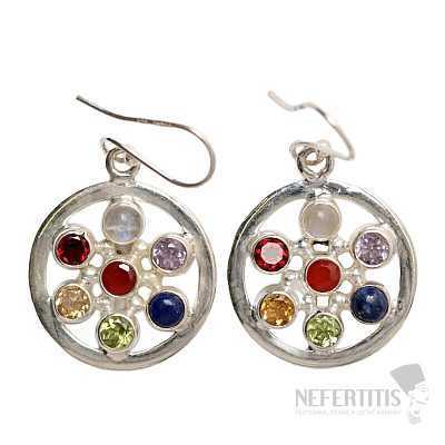 Chakra earrings Circles Ag 925 limited edition L32559