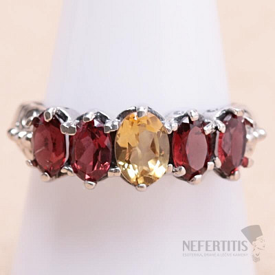 Ring mit Citrinschliff, Silber Ag 925 KO328