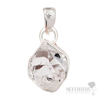 Herkimer diamond pendant silver Ag 925 P3324