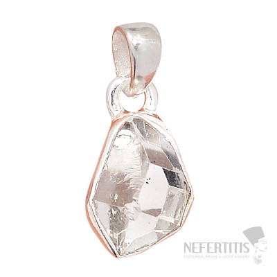 Herkimer diamant prívesok striebro Ag 925 P3343