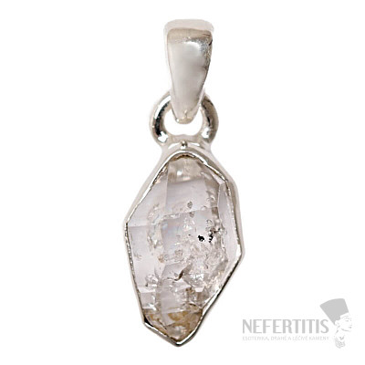 Herkimer diamant prívesok striebro Ag 925 P3348