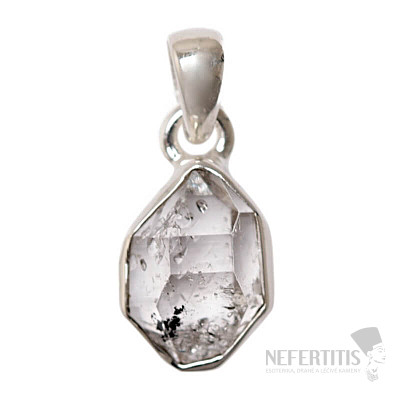 Herkimer diamant přívěsek stříbro Ag 925 P3354