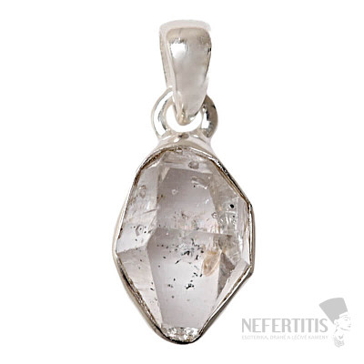 Herkimer diamond pendant silver Ag 925 P3360