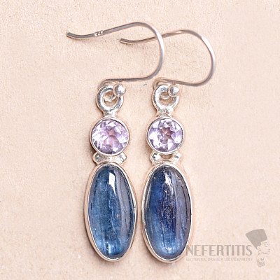 Kyanite earrings silver Ag 925 KO338