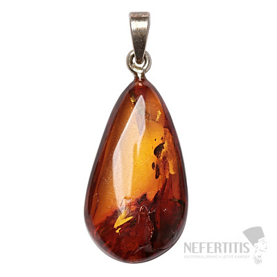 Bernsteinanhänger, Silber Ag 925 Nr. 34