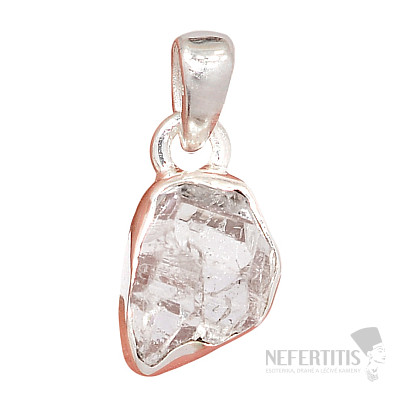 Herkimer diamond pendant silver Ag 925 P3407