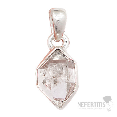 Herkimer diamond pendant silver Ag 925 P3417