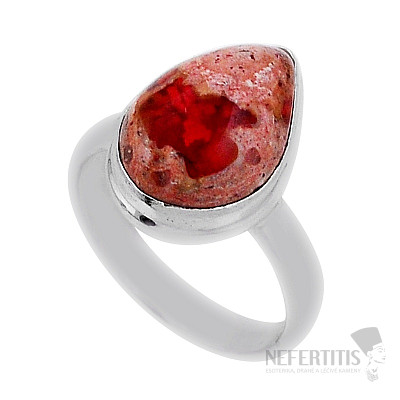 Opál mexický ohnivý prsteň striebro Ag 925 34203