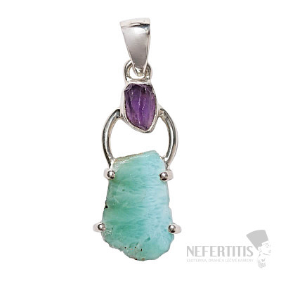 Designer pendant larimar silver Ag 925 P348