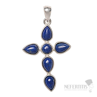 Designer pendant Lapis Lazuli silver Ag 925 P369