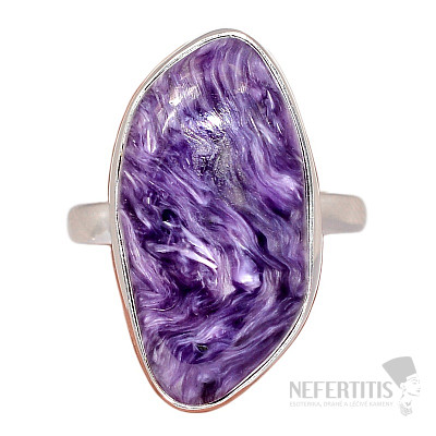 Čaroit prsteň striebro Ag 925 R37