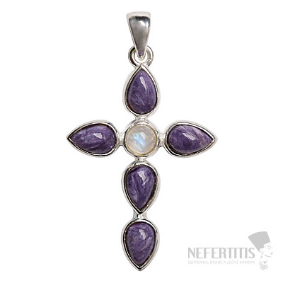 Designer pendant with charm, silver Ag 925 P370