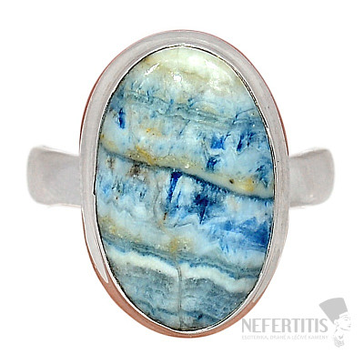 Scheelitblauer Ring, Silber Ag 925 R374