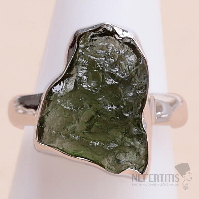 Moldavite silver ring Ag 925 R378