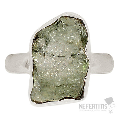 Moldavite silver ring Ag 925 R389