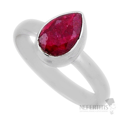 Indian ruby - modified ring silver Ag 925 39218