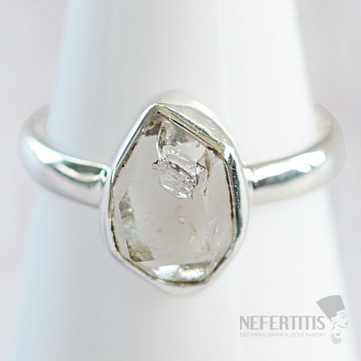 Herkimer diamond ring silver Ag 925 R3924