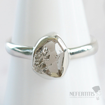 Herkimer diamond ring silver Ag 925 R3931