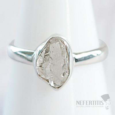 Herkimer diamond ring silver Ag 925 R3932