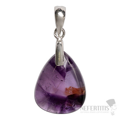 Amethyst-Trapiche-Anhänger, Silber Ag 925, Nr. 4