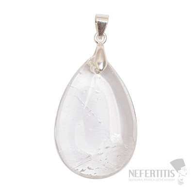 Crystal clear pendant silver Ag 925 no. 4