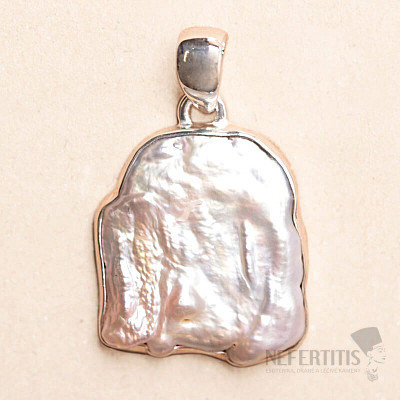 Biwa perla přívěsek stříbro Ag 925 P402