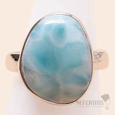 Larimar prsteň striebro Ag 925 LOT402